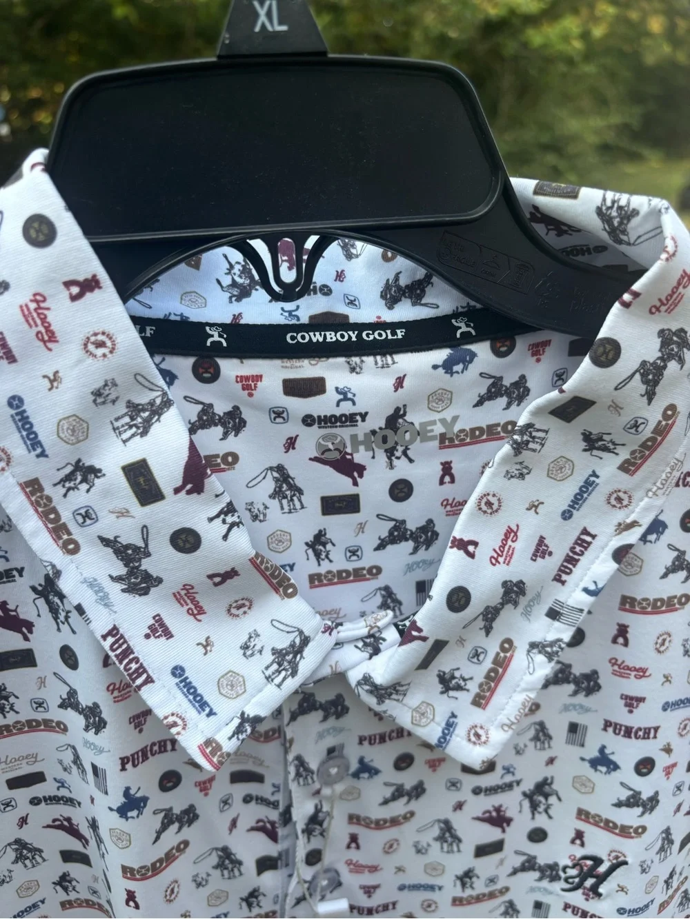 Hooey “The Weekender” Cowboy Golf Polo in Western Print